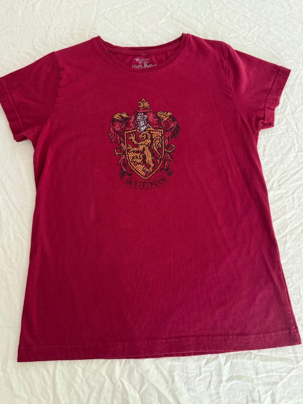 Harry‎ Potter Gryffindor Crystal Crest T-Shirt Adult L Universal Studios